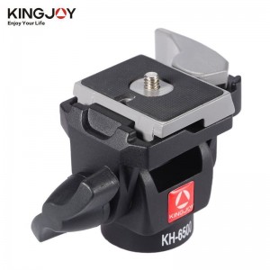 Kingjoy Professional hordható, kétirányú, Pan-Tilt alumínium-forgó kamera KH-6500 Photo Head
